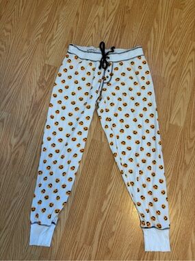 PJ Salvage smiley 😍 emoji pajama bottoms size medium joggers